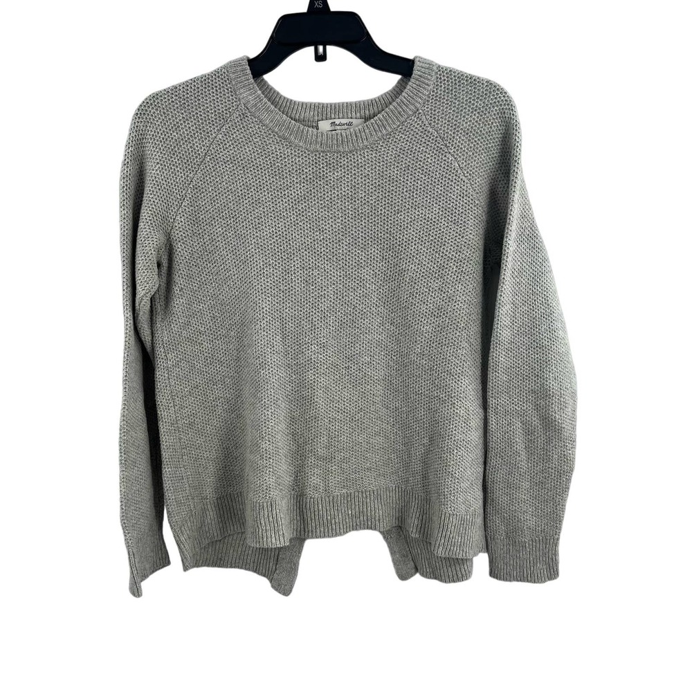 Madewell Grey‎ Split Back Sweater Size Small